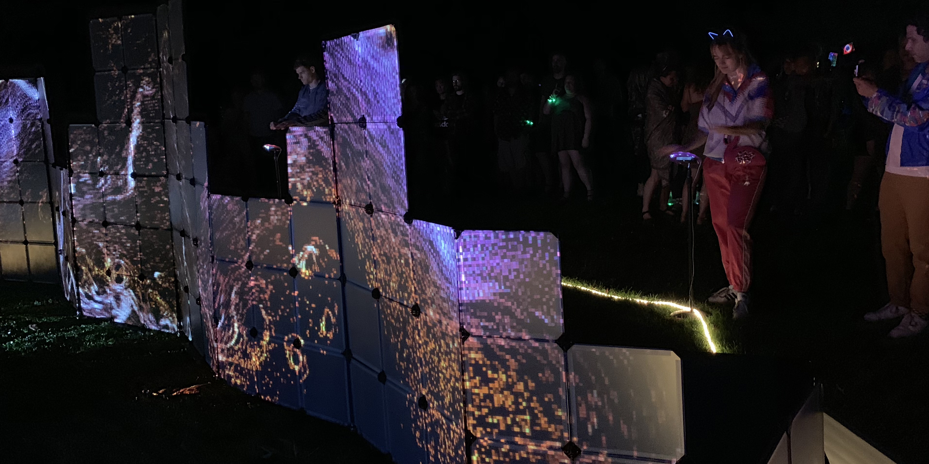 The Wall Operating at Night